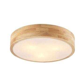 Lámpara de techo de madera marrón