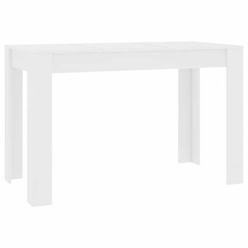 Mesa De Comedor De Madera De Ingeniería Blanco 120x60x76 Cm Vidaxl