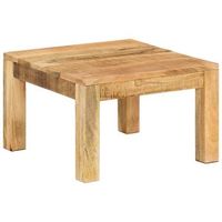 mesa de centro de diseno rustico 55 x 55 x 35 cm madera maciza de mango dec037088