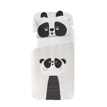 Juego De Funda Nórdica Infantil Panda -  Cama105 (180x270)