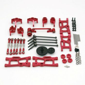 Wltoys 144001 144010 124017 124019 124018 Conjunto de Piezas de Metal Actualizadas para Piezas de Coche RC