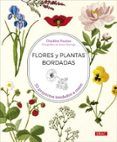 flores y plantas bordadas