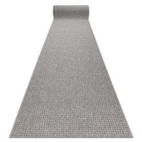alfombra de pasillo casablanca loop gris claro lazo suave 100cm 100x390 cm