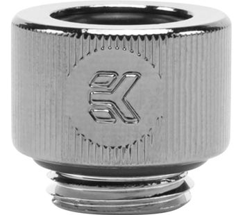 EK-HDC Hard Tube Fitting - 12 mm, Black Nickel, Black