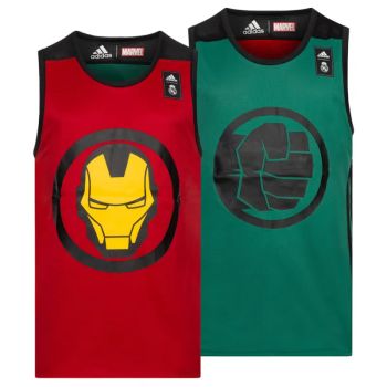 Camiseta Real Madrid Baloncesto x Marvel Avengers Reversible - Junior