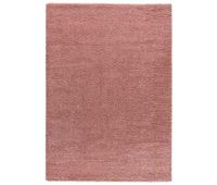 alfombra lisa de pelo alto en rosa atlas 160x230 cm - atticgo