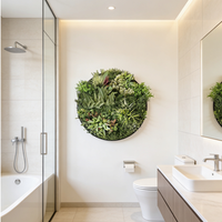 cuadro vegetal artificial ginebra 100 cm diametro r naturing monde