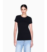 ax armani exchange para mujer xw002293af17173uc001 camiseta slim-fit negro l casual algodon manga corta