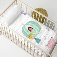 pumpkin colcha cuna 100x130 cm