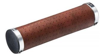 Punos ritchey classic locking cuero sintetico marron 130mm
