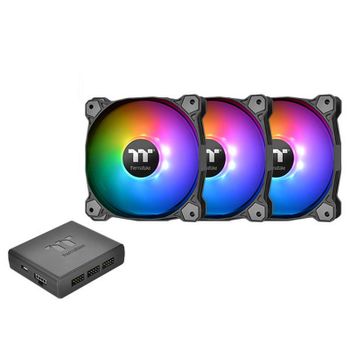 Thermaltake Pack de 3 Pure Plus RGB 12 Radiator Fan TT Premium Edition