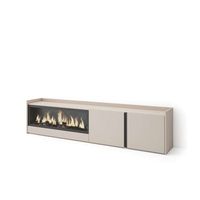 mueble tv maro-01 con chimenea electrica xxl para salon