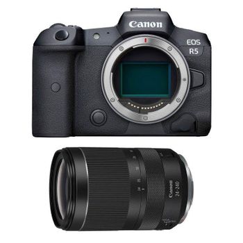 Cámara Mirrorless Canon EOS R5 45MP 8K RF 24-240mm Sensor Full-Frame WiFi Bluetooth