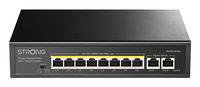 strong switch 8 poe con 2 enlaces ascendentes ethernet