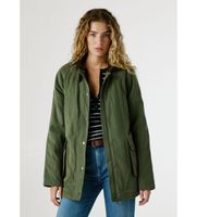 pepe jeans para mujer pl4024352 chaqueta tess verde l casual poliester