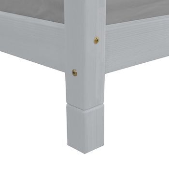 6 Pies De Cama 10 Cm Foot Gris Claro