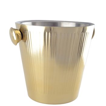 Cubitera para án dorado con motivo estriado