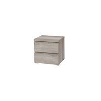 lote de 2 mesitas de noche romi r 2 cajones r color roble dab canyon r l455  p435  h44 cm r dormitorio adulto
