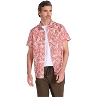 mountain warehouse camisa manga corta tropical para hombre