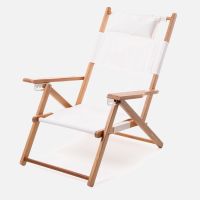 business  pleasure tommy chair - teak natural - antique white