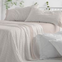juego de sabanas 100 algodon extrasuave diseno etnico mostaza 150 x 190200 cm - beige - burrito blanco