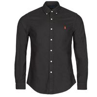 polo ralph lauren camisa manga larga camisa ajustada slim fit tenida en oxford para hombre