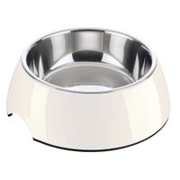 hunter melamine dog bowl - white - 016 litre