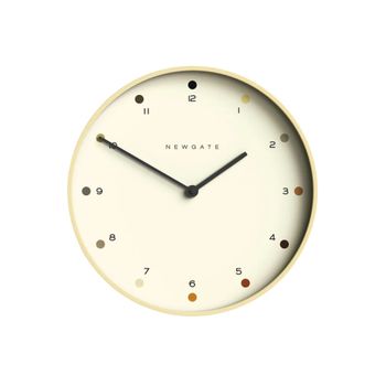 Reloj de pared moderno redondo de madera contrachapada clara