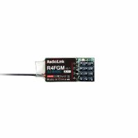 receptor mini radiolink r4fgm 24ghz 4ch fhss pwm con giroscopio para aviones carros y barcos rc4gs rc6gs t8s t8fb rc8x