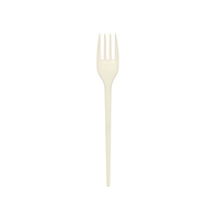 tenedor premium eco reutilizable color crema 17cm 2000 unidades