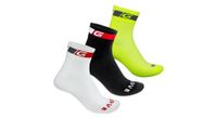 lote de 3 calcetines de corte normal gripgrab tricolor