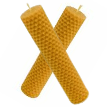 Candleval Velas de Miel de Abeja para Rituales 100% Natural Española Cera Pura - Medidas 15 cm x 2,2 cm aprox. - Hechas a Mano - Origen España - SIN PARAFINA