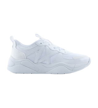 A|X Armani Exchange para mujer. XDX039XV31100152 Zapatillas Lace Up blanco (38.5), Plano, Cordones, Casual