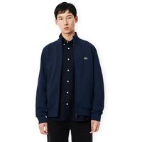 lacoste jersey sweatshirt high neck zip-up - blue marine para hombre