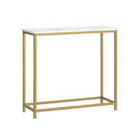 mesa consola de entrada metal dorado