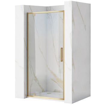 Puerta De Ducha Rea Rapid Swing Brush Gold 90