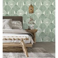 papel pintado vinilico ecologico geometrico estilo etnico africano - beirut palace 680853 de gaulan - rollo de 10 m x 053 m