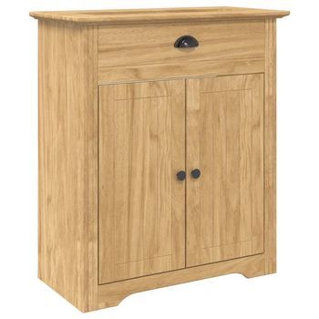 Gabinete De Baño | Armario De Baño Con Puerta Bodo Marrón Miel 70 X 35 X 80 Cm