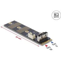 adaptador delock m2 a sata 7 pin con cable de 30 cm