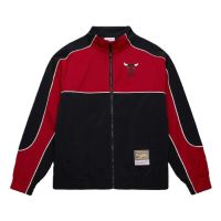 chaqueta chicago bulls black mesh full zip mitchell and ness