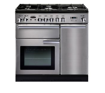 RANGEMASTER Professional 90 Gas Range Cooker - Stainless Steel & Chrome, Stainless Steel