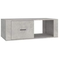 mesa de cafe - mesa de centro madera contrachapada gris hormigon 100x505x35cm