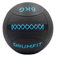 balon medidicinal - wall ball - drumfit wallpro-kv 6kg relleno de arena y kevlar agarre mejorado resistente al agua cecotec