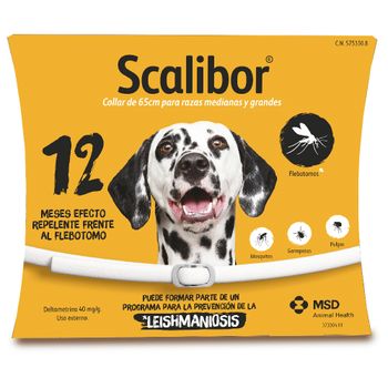 Collar Scalibor: antiparasitario para perros - 2 x 65 cm para perros medianos y grandes