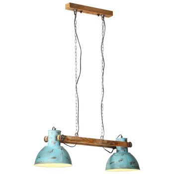 Lámpara De Techo Azul Desgastado 25 W E27 85x28x109 Cm Vidaxl