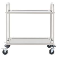 carrito de cocinarestanteria de cocina carrito de servir de 2 alturas acero inoxidable 95x45x835 cm