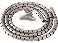 organizador de cables - fellowes cablezip 2 cm diametro longitud m plastico plata