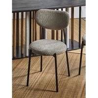 silla maui rizo suave topo 45x45x85 cms