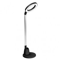 flexo calcita 8w 640lm 4000k negroplata 55x16x16 cm tactil y regulable intensidad