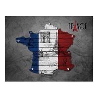 papel pintado 3d - francia simbolos 250x193 cm